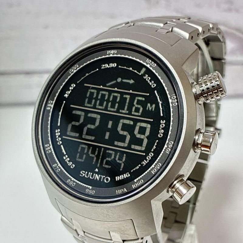 Suunto Elementum Terra Metal Belt Wristwatch Japanese Vintage Mens Outdoor