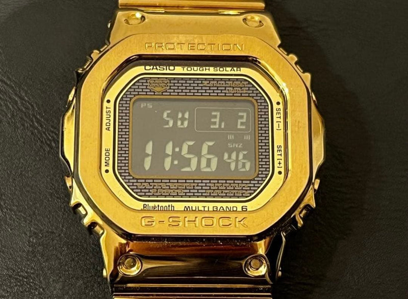 G-shock Gmw-b5000 Gold Color Mens Wristwatch Japanese Vintage Digital