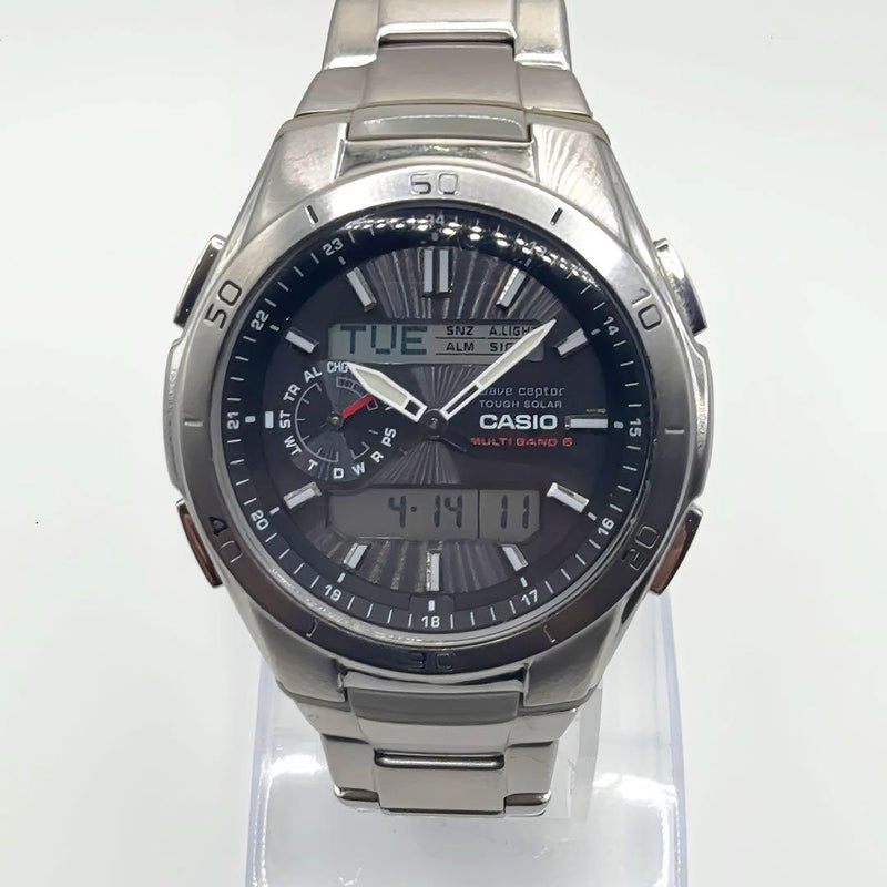 Wave Ceptor Wva-m650d-1ajf Radio Solar Mens Wristwatch Japanese Stainless