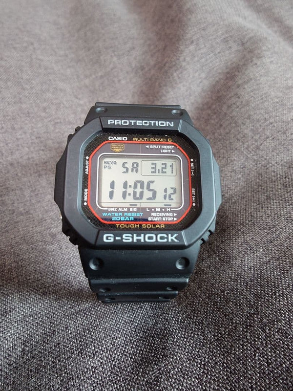 G-shock Gw-m5610u-1 Digital Tough Solar Atomic Wristwatch Japanese Vintage Mens