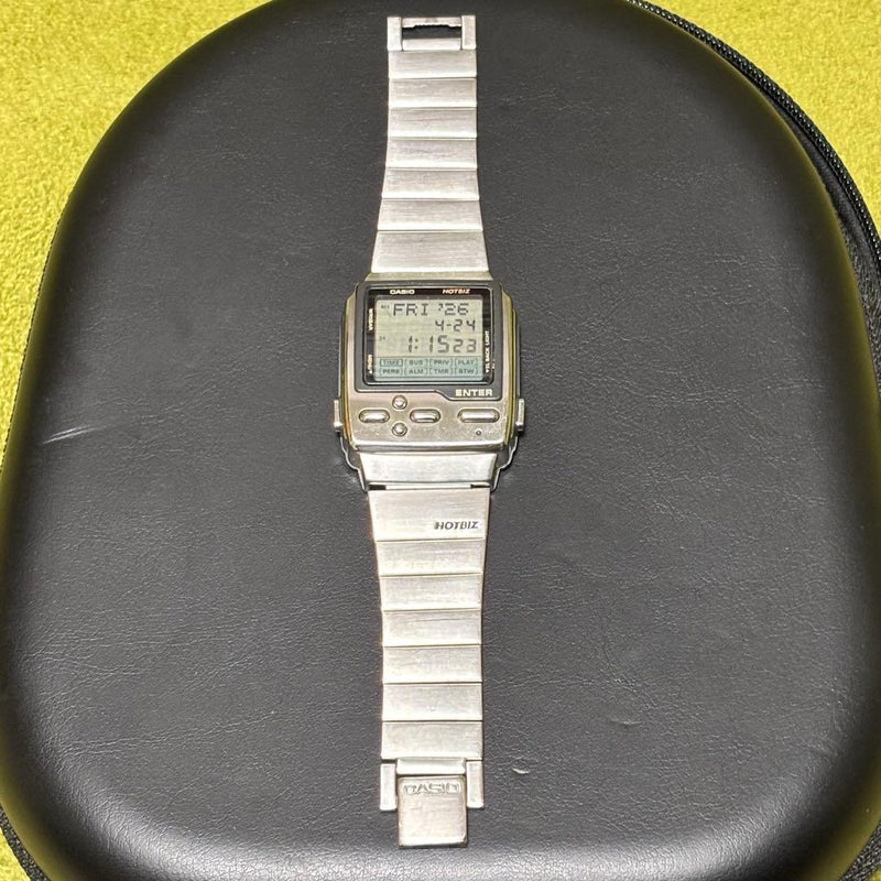 Db-2000 Date Bank Hotbiz Digital Wristwatch Japanese Vintage Mens