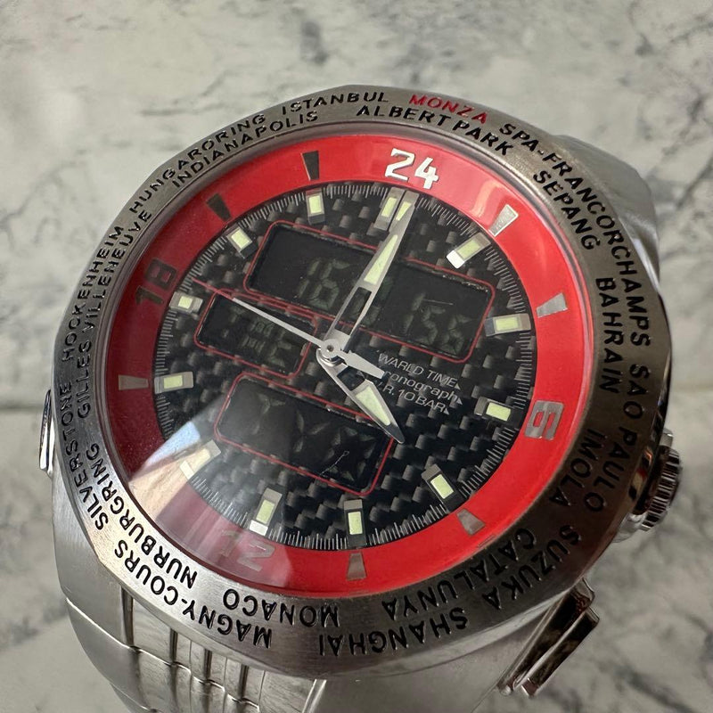 Citizen Marlboro F1 Racing World Time Watch Limited Edition Japanese Quartz