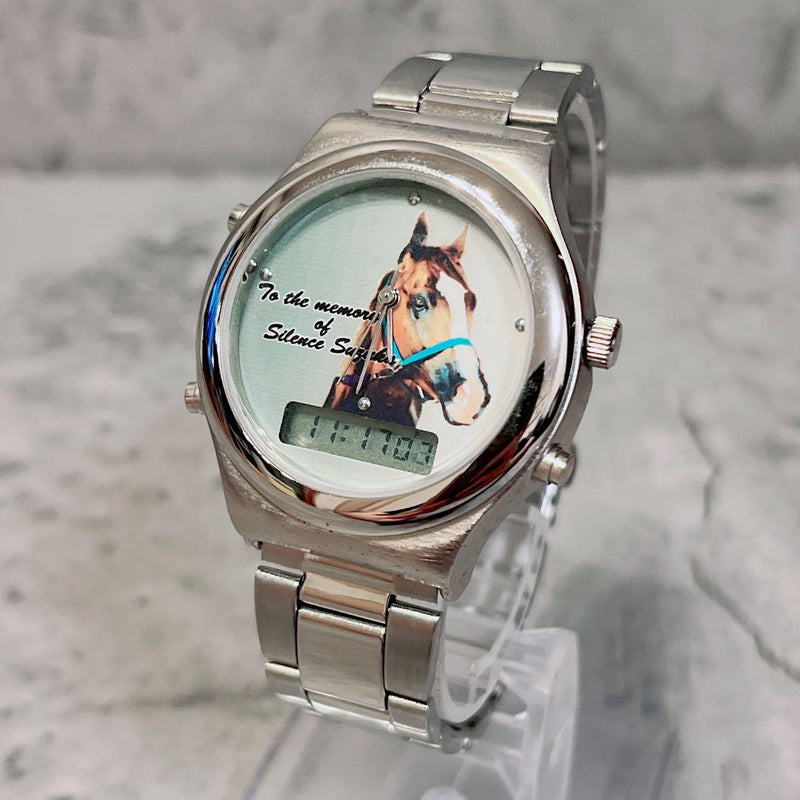 Silence Suzuka Memorial Watch Japanese Vintage Quartz Wristwatch Horse Racing