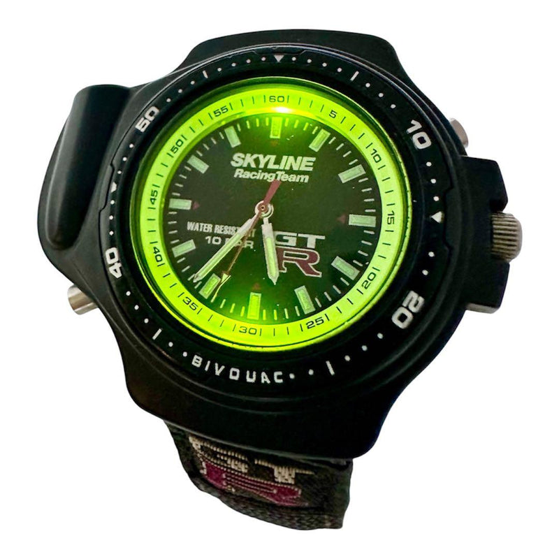 Skyline Gt-r Racing Team 90s Analog Watch Japanese Vintage Quartz Wristwatch