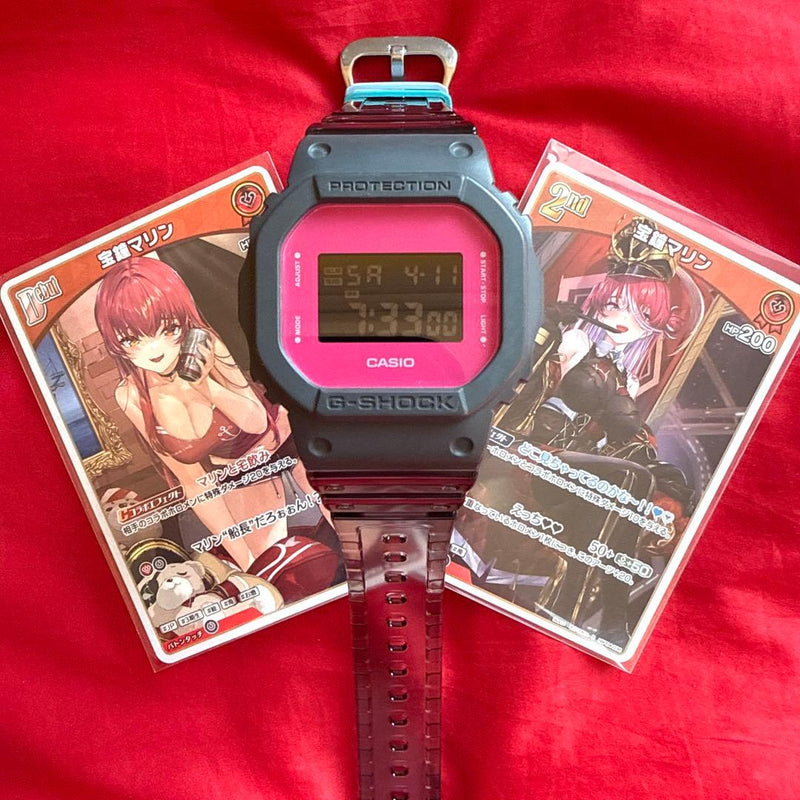 G-shock Dwe-5610 My Hololive Houshou Marine Card Japanese Digital