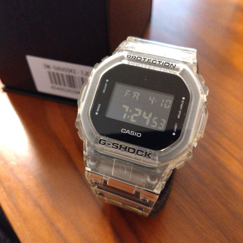 Casio G-shock Dw-5600ske-7jf Japanese Mens Digital Watch Transparent Skeleton