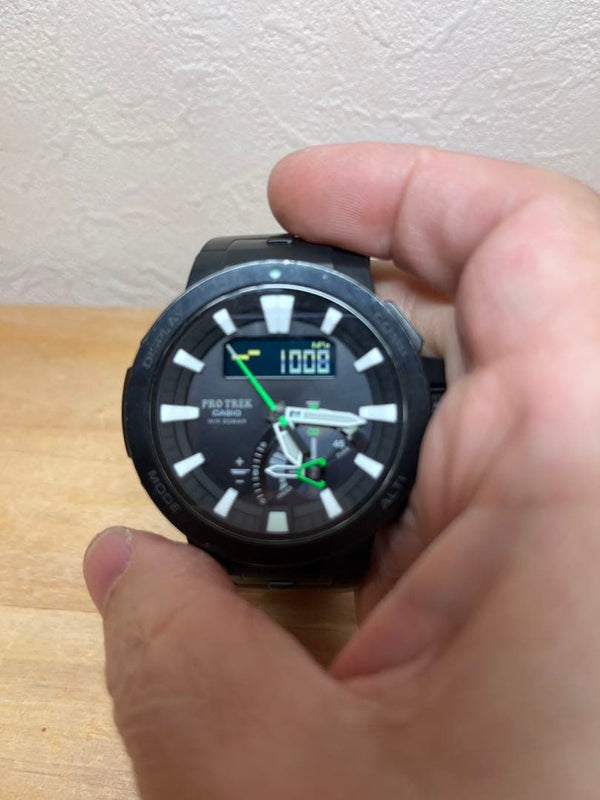Casio Protrek Digital Wristwatch Black Japanese Vintage Quartz Outdoor Sports