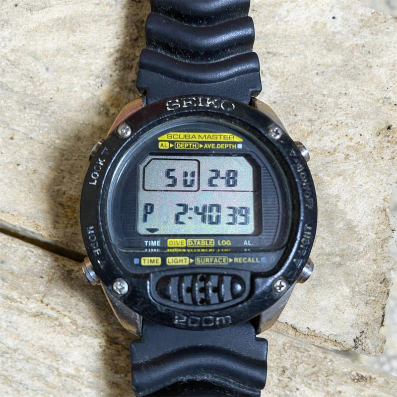 Seiko Scuba Master Automatic Mens Wristwatch Japanese Vintage Diver Stainless