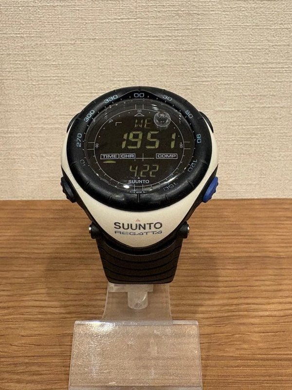 Suunto Regatta Vector White Mens Wristwatch Vintage Japanese Sailing Marine