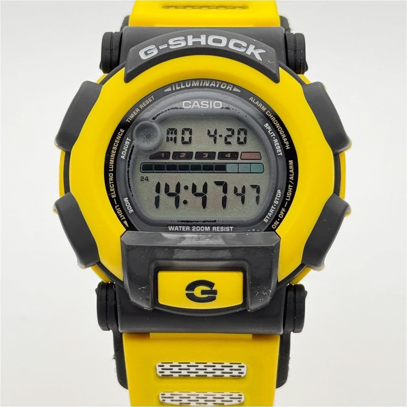 G-shock Dw-003-9vt Mens Yellow Digital Wristwatch Japanese Vintage Sports