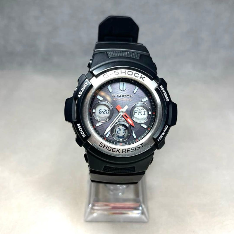 Working Casio G-shock Awg-m100 Japanese Solar Atomic Mens Wristwatch Vintage