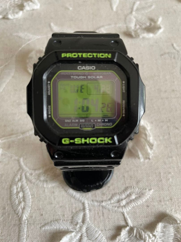 G-shock Gw-m5610b Multiband 6 Solar Atomic Black Green Mens Wristwatch Japanese
