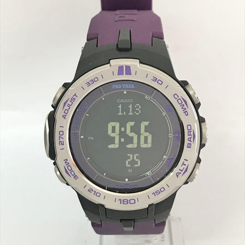 Pro Trek Prw-3100 Digital Radio Solar Mens Wristwatch Japanese Vintage