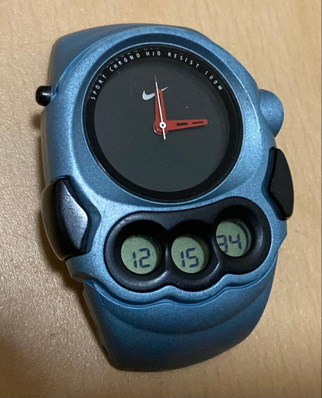 Nike Sport Chrono H2o Resist 100m Discontinued Japanese Quartz Mens Wristwatch