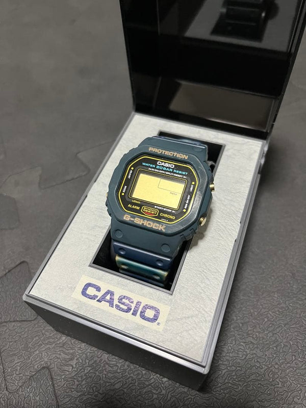 G-shock Dw-5600d-1 Marble Camouflage Digital Watch Japanese Vintage Mens
