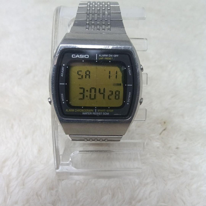 Vintage 1980s  Aa-91w Digital Wristwatch Japanese Mens Stainless Steel