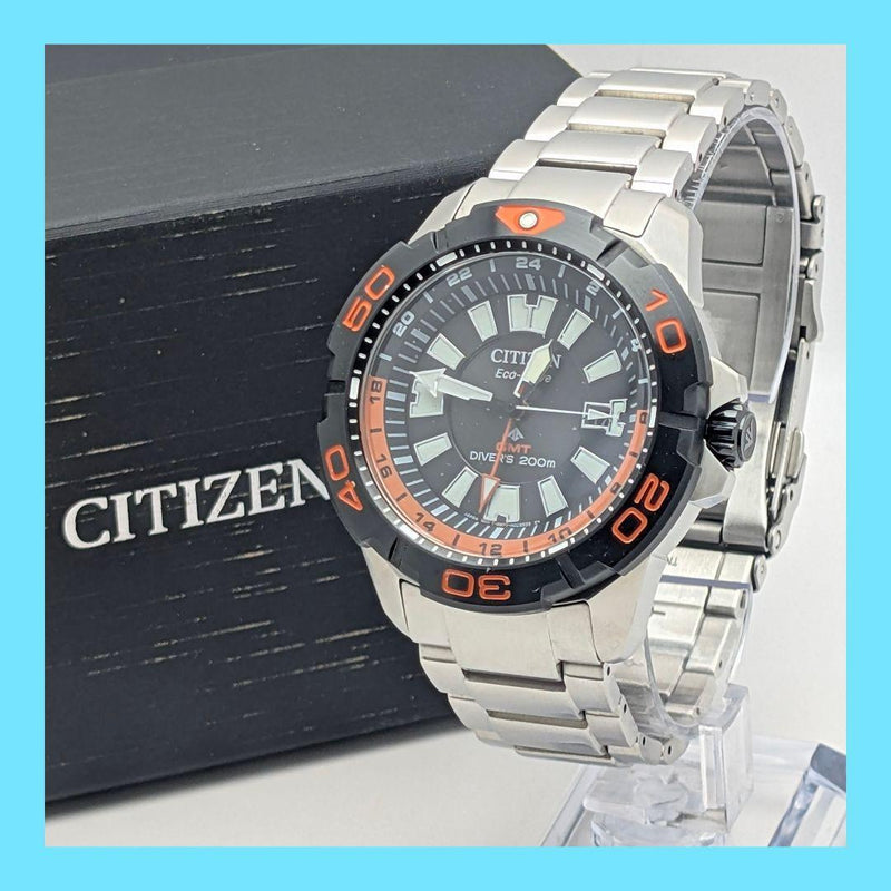 Citizen Promaster Marine Gmt Overseas Model Mens Wristwatch Japanese