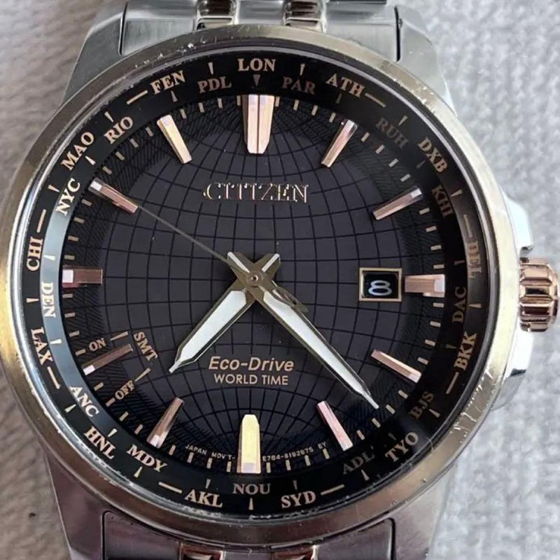 Working Citizen Eco-drive E784-s118620 Mens Wristwatch Japanese Solar Analog