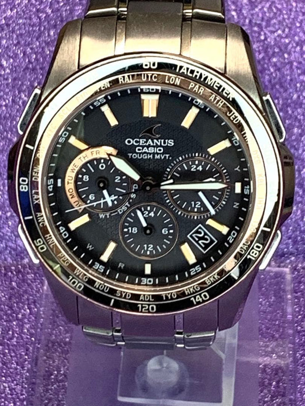 Casio Oceanus Manta Ocw-s1200g-1ajf Japanese Titanium Solar Mens Wristwatch
