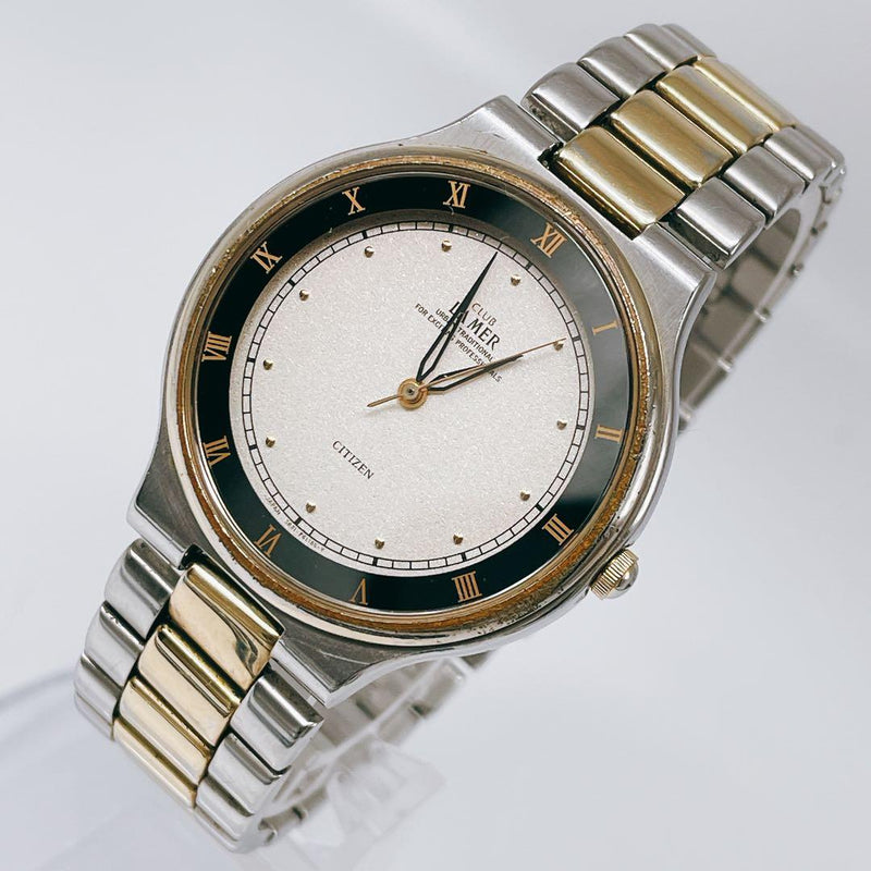Citizen Club La Mer Vintage Quartz Mens Wristwatch Japan 5631-f60901 Battery