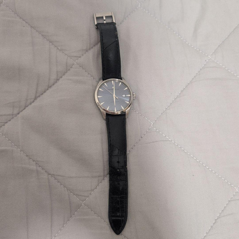 Hamilton Jazzmaster Gray Mens Wristwatch Japanese Swiss Mechanical