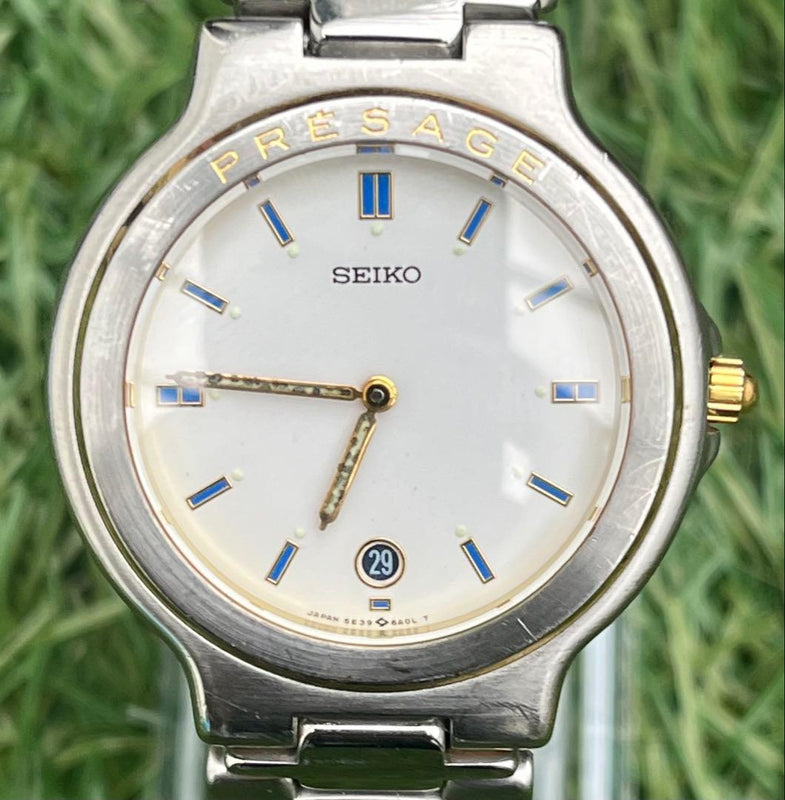 Seiko Presage Mens Wristwatch Japanese Vintage Mechanical