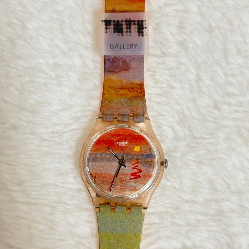Swatch X Tate Gallery Jmw Turner Watch Japanese Vintage Quartz Wristwatch