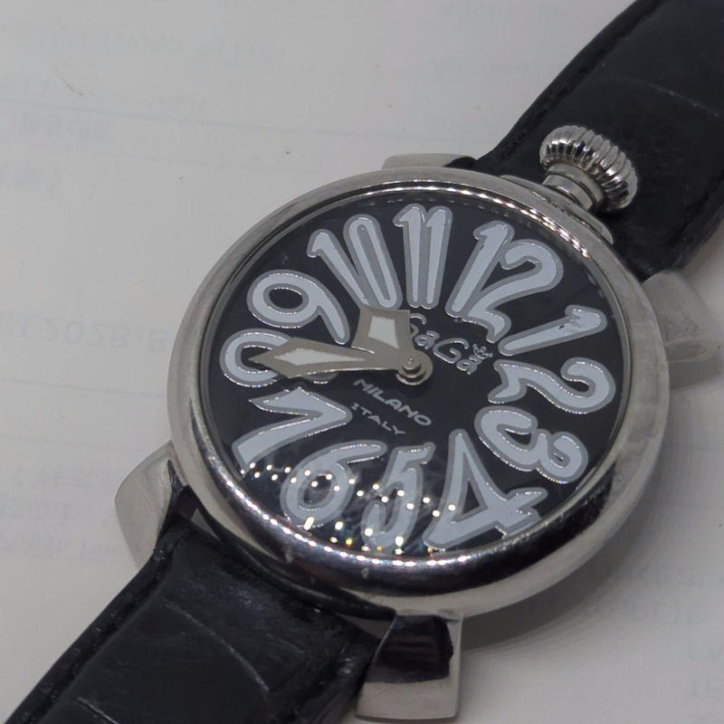 Gaga Milano Manuele 40 Qz 5020.4 Mens Wristwatch Japanese Quartz Vintage