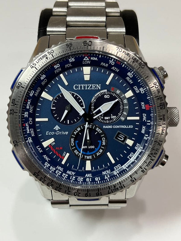 Citizen Promaster Sky Cb5000-50l Mens Japanese Solar Atomic Wristwatch