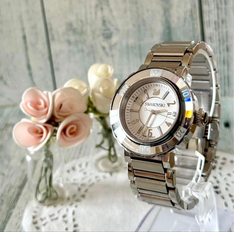 Octea Mens Wristwatch Stainless Steel Japanese Vintage Quartz Crystal