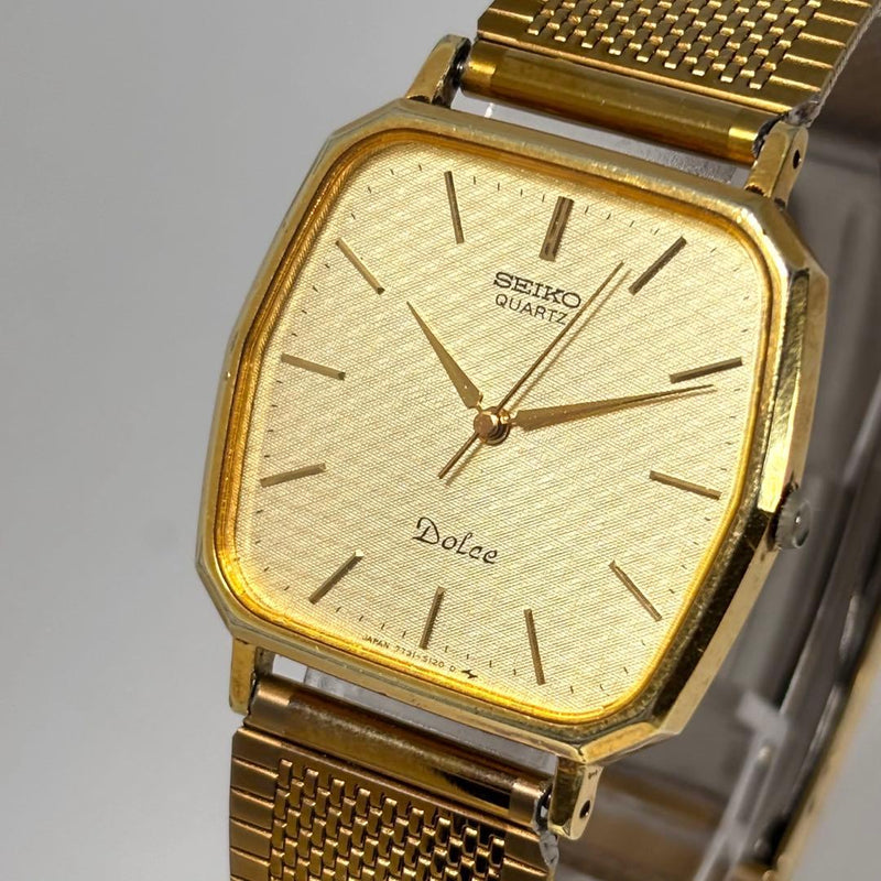 Working  Dolce Hexagon Dress Watch Vintage 1970s Japanese Quartz Mens