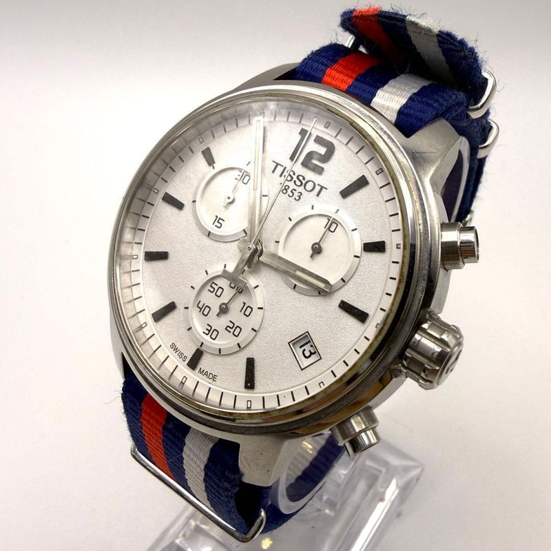 Quickster Chronograph Mens Wristwatch Japanese Quartz Stainless Steel