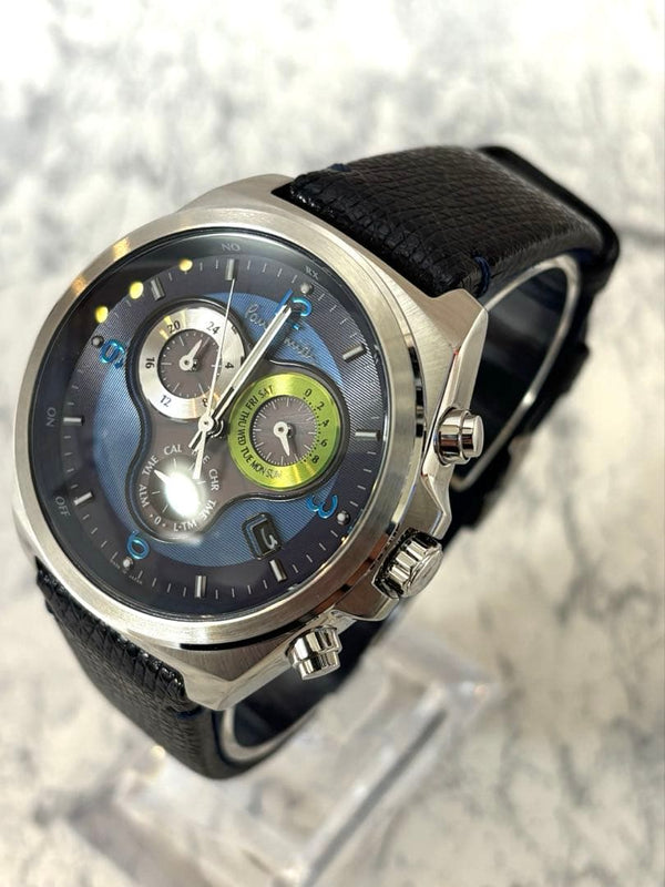 Solar Radio Wave Mens Wristwatch Japanese Stainless Steel Vintage