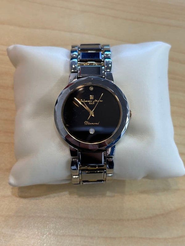 Sm-7025 Quartz Wristwatch Japanese Mens Vintage Stainless Steel