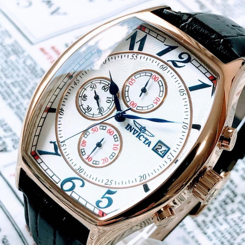Mens Quartz Wristwatch Japanese Vintage Stainless Steel Water Resistant
