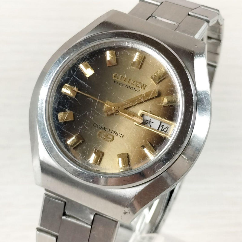 Citizen Cosmotron Electric Balance Quartz Wristwatch 4-790081y Vintage Japanese