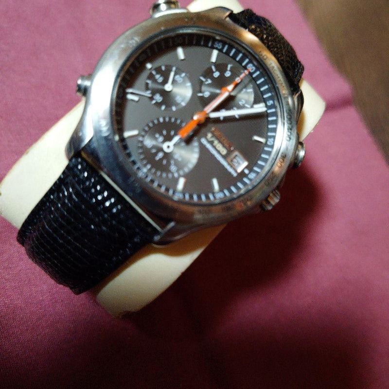 1992 Seiko Speedmaster 1100 Chronograph Mens Wristwatch Japanese Vintage Quartz