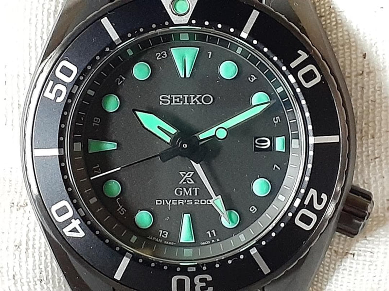 Seiko Prospex Sbpk007 Night Vision Gmt Mens Wristwatch Japanese