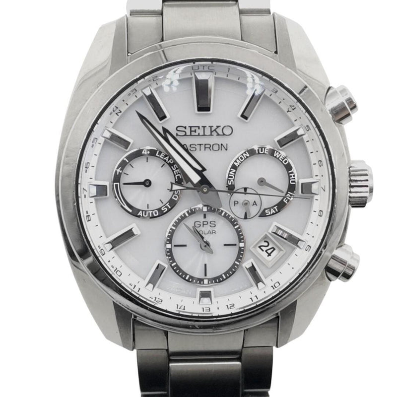 Seiko Astron Solar Radio Wave Wristwatch Gps Mens Japanese Stainless Steel