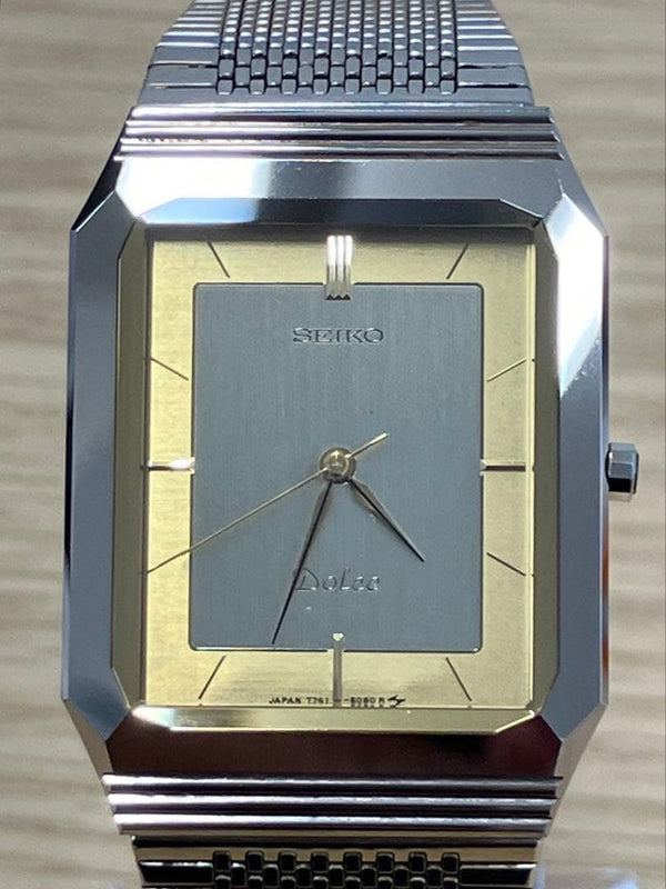 Working Seiko Dolce 7741-508a Quartz Mens Wristwatch Japanese Vintage Stainless