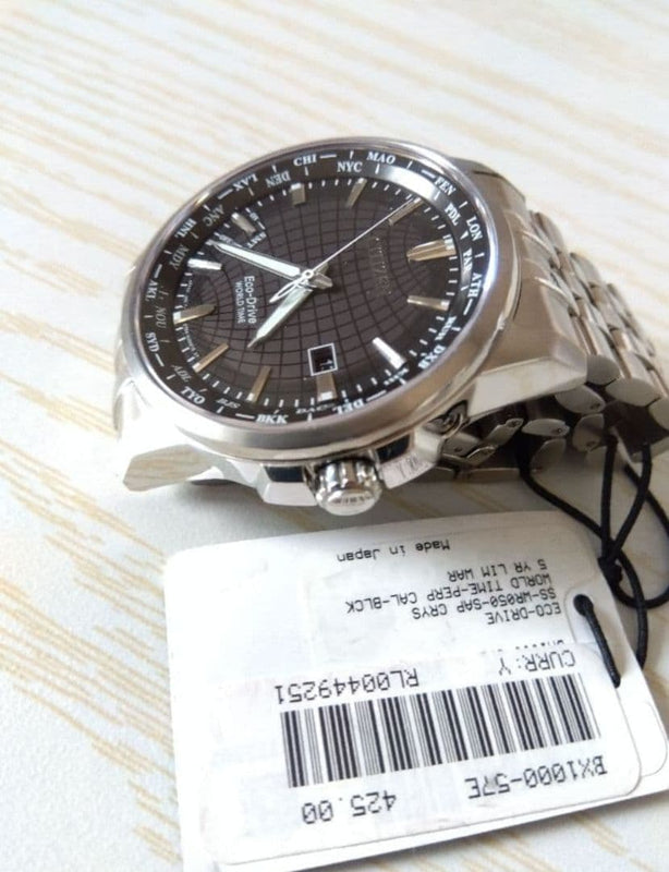 Citizen Eco-drive Bx1000-57e Mens Wristwatch Japanese Solar Powered Stainless