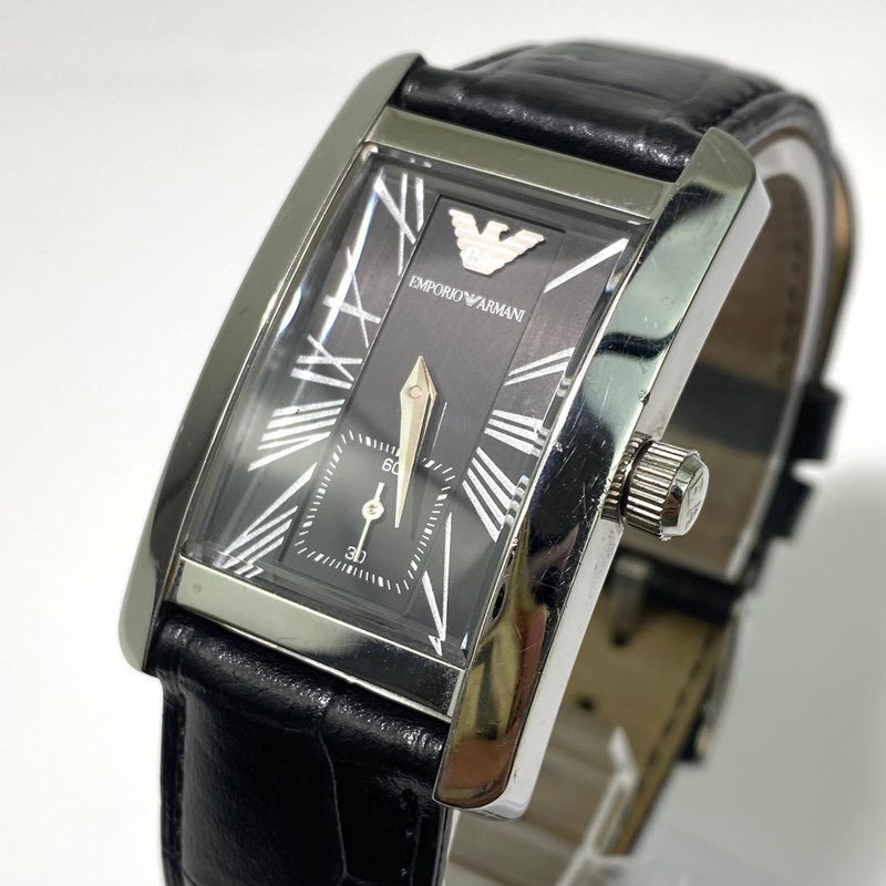 Emporio Armani Ar-0144 Mens Wristwatch Japanese Vintage Quartz Stainless Steel