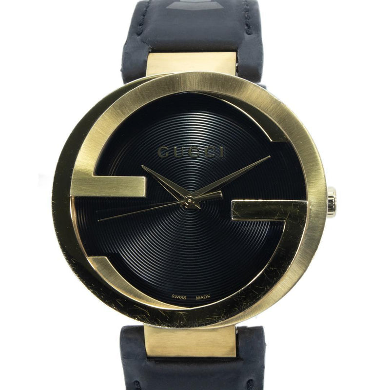 Gucci Interlocking G Grammys Special Edition Mens Wristwatch Black Japanese