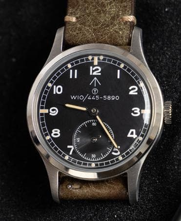Retro Pilot Watch F032 Japanese Mechanical Wristwatch Stainless Steel