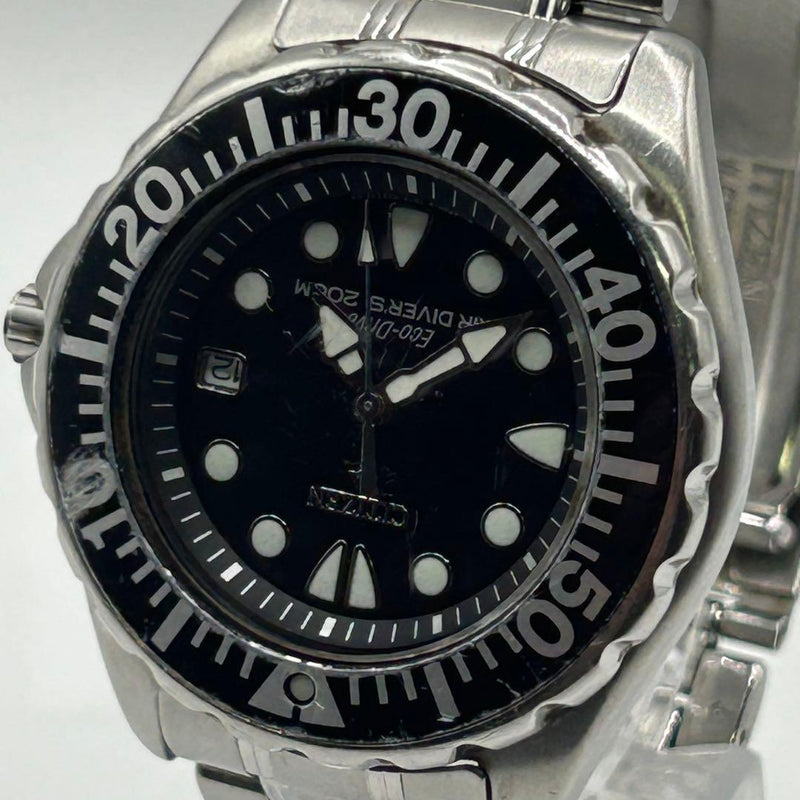 Citizen Eco-drive Air Divers 200m Mens Wristwatch Japanese Solar Quartz
