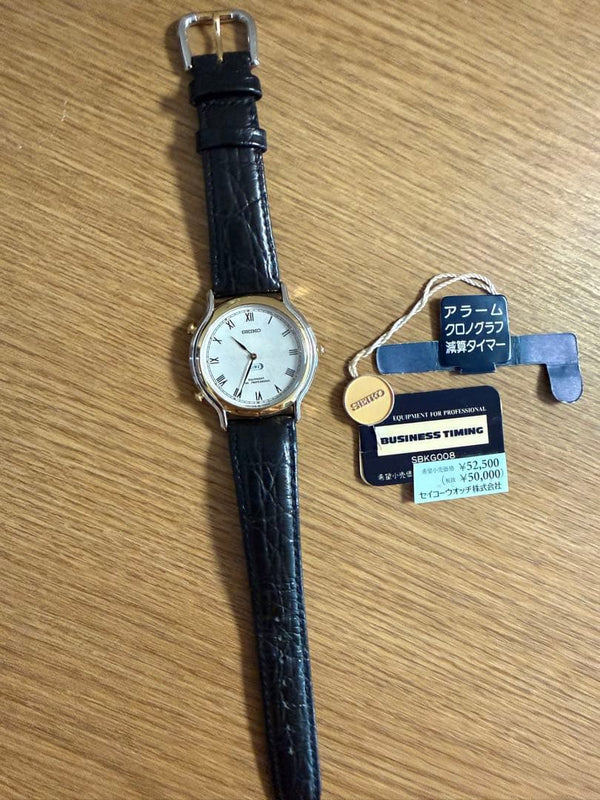 Deadstock Seiko Chronograph Quartz Wristwatch Japanese Vintage Mens Luxury
