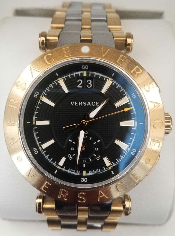 Versace V-race Sport Chronograph Mens Wristwatch Japanese Quartz Stainless
