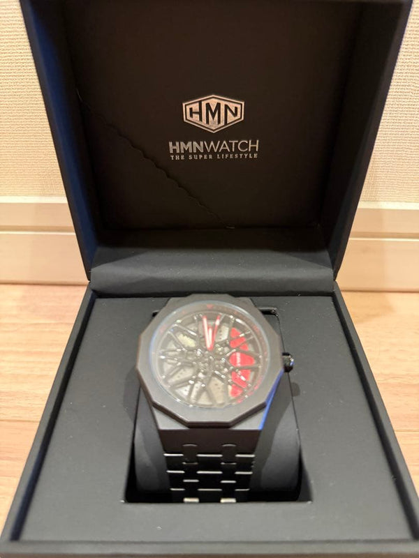 Hmnwatch Hmn Petronas G55 Quartz Wristwatch Black Dial Japanese Modern Mens