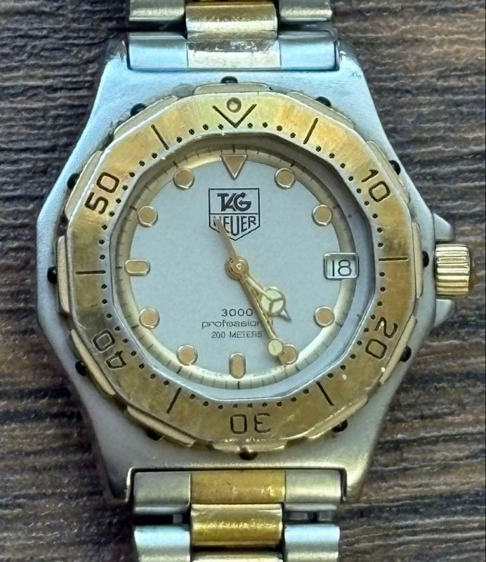 Working Tag Heuer 934.213 Tag Heuer 3000 Series Mens Vintage Quartz Wristwatch