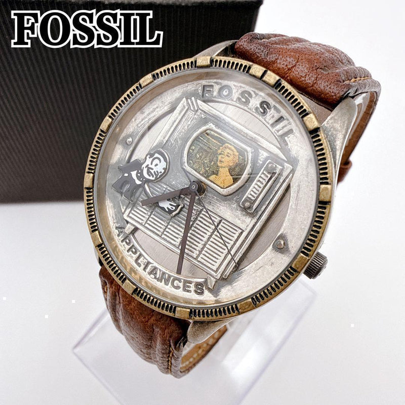 Fossil Le-9450 Limited Edition Mens Quartz Wristwatch Japanese Vintage
